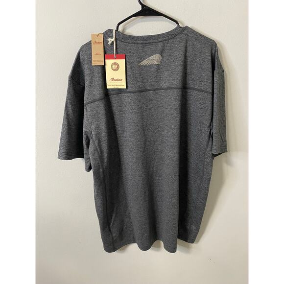 Indian Motorcycle Men's Performance Collection Athlete Script Tee, Gray Size XL - Picture 3 of 3
